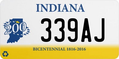 IN license plate 339AJ