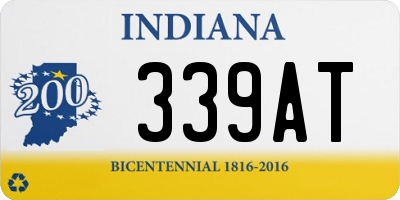 IN license plate 339AT