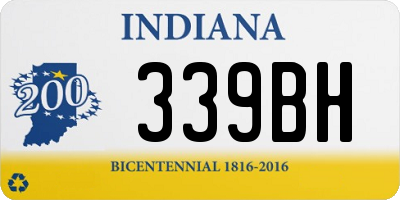 IN license plate 339BH