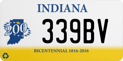 IN license plate 339BV