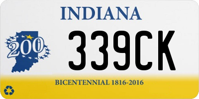 IN license plate 339CK