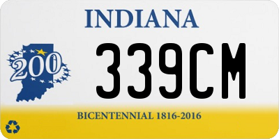 IN license plate 339CM