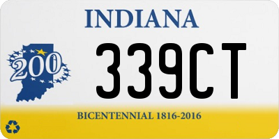 IN license plate 339CT