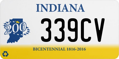 IN license plate 339CV