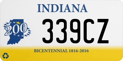 IN license plate 339CZ