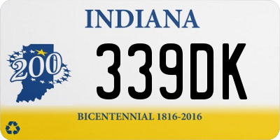 IN license plate 339DK