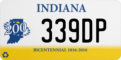 IN license plate 339DP