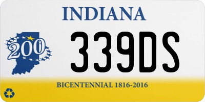 IN license plate 339DS