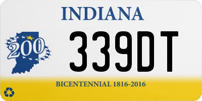 IN license plate 339DT