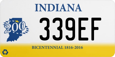 IN license plate 339EF