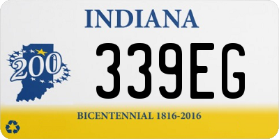 IN license plate 339EG