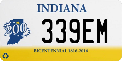 IN license plate 339EM
