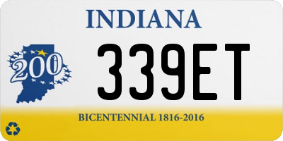 IN license plate 339ET