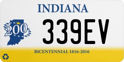 IN license plate 339EV