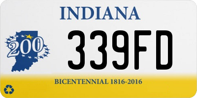 IN license plate 339FD