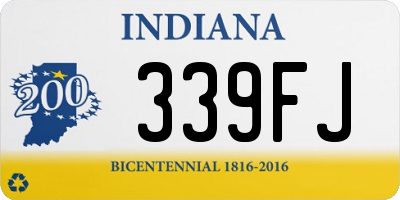 IN license plate 339FJ