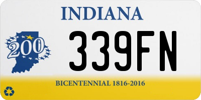 IN license plate 339FN