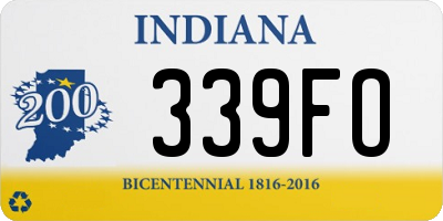 IN license plate 339FO