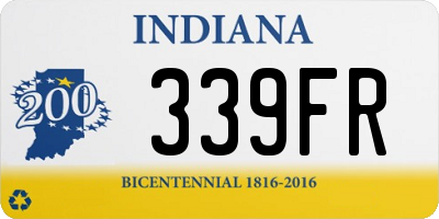 IN license plate 339FR