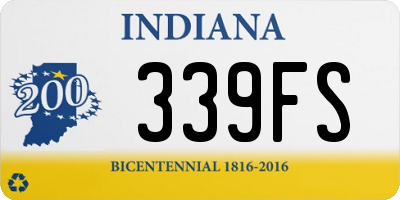 IN license plate 339FS