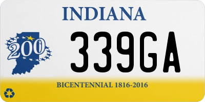 IN license plate 339GA
