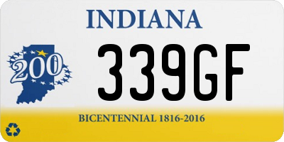 IN license plate 339GF