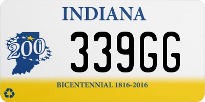 IN license plate 339GG