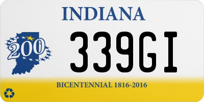 IN license plate 339GI