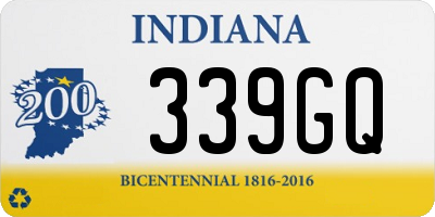 IN license plate 339GQ