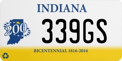 IN license plate 339GS