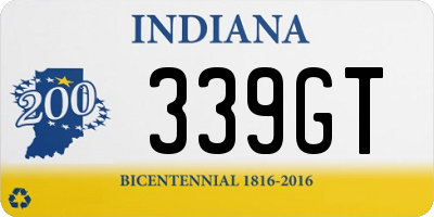 IN license plate 339GT