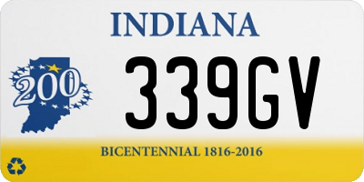 IN license plate 339GV