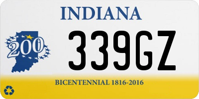 IN license plate 339GZ