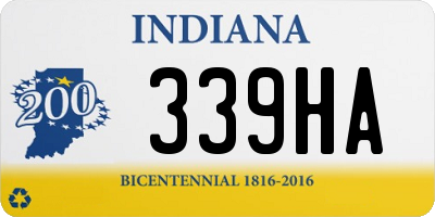 IN license plate 339HA