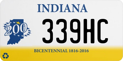 IN license plate 339HC