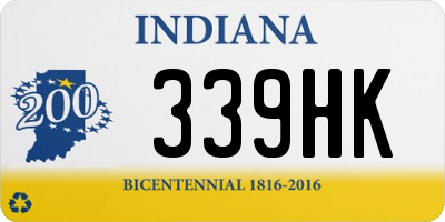 IN license plate 339HK