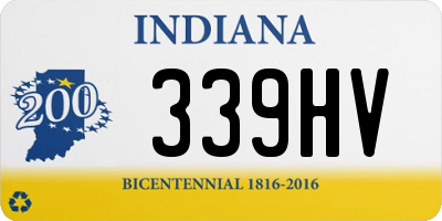 IN license plate 339HV