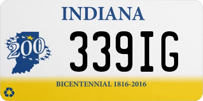 IN license plate 339IG