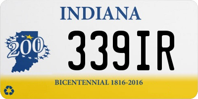 IN license plate 339IR