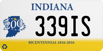 IN license plate 339IS