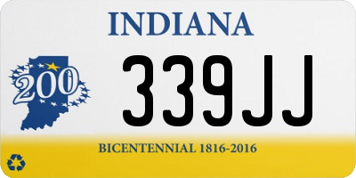 IN license plate 339JJ