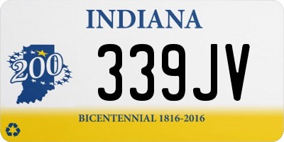 IN license plate 339JV