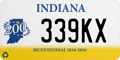 IN license plate 339KX