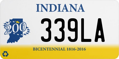 IN license plate 339LA