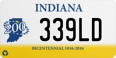 IN license plate 339LD