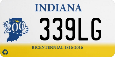 IN license plate 339LG