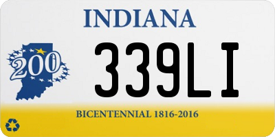 IN license plate 339LI