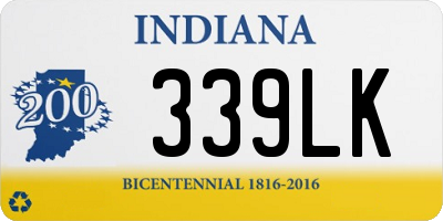 IN license plate 339LK