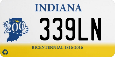 IN license plate 339LN