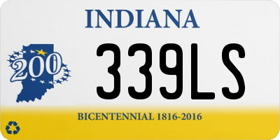 IN license plate 339LS